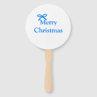 Abanico Arco azul alegre Navidad regalos familiares simple
