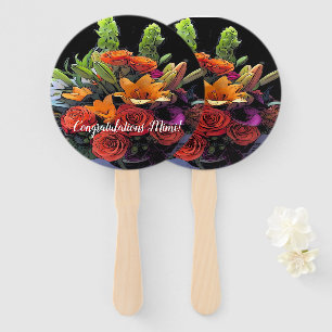 Abanico Arreglo floral Artsy Naranja
