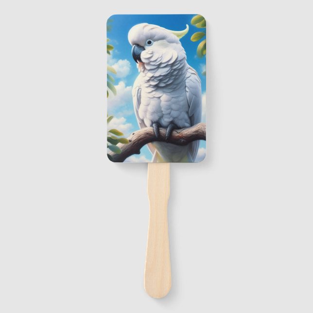 Abanico Arte de Cockatoo (Anverso)