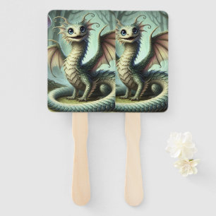 Abanico Arte de criatura de fantasía linda Dragon Jabberwo