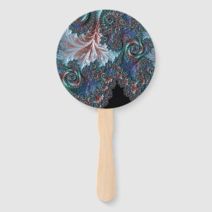 Abanico Arte fractal de Mandelbrot boho hippie colorido gr