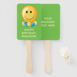 Abanico Asistentes de mano de personalizado de globos y te