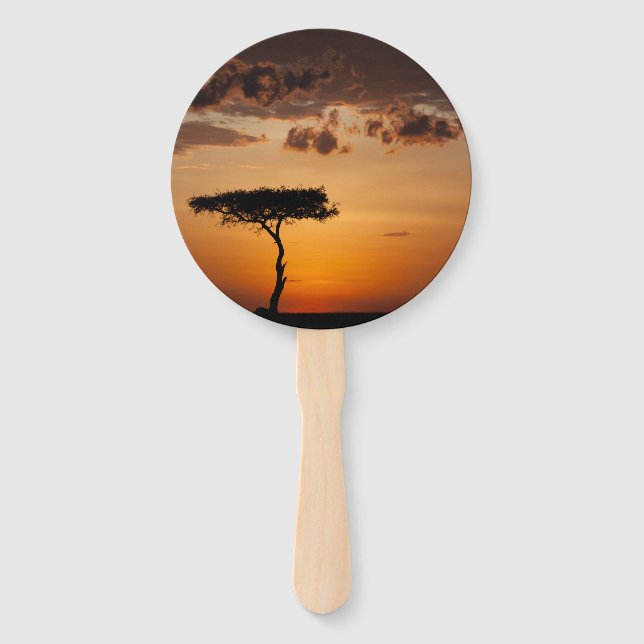 Abanico Atardecer en Masai Mara (Reverso)