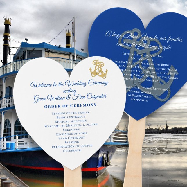 Abanico Aventador de programa de boda de crucero (Subido por el creador)