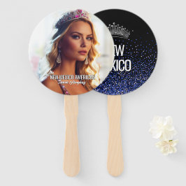 Abanico Aventadores de fans del Concurso Royal Blue Glitz