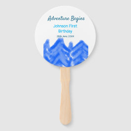 Abanico Aventura azul Aqua empieza la primera montaña de c