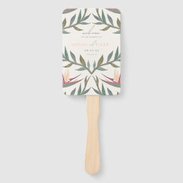 Abanico Aves amorosos en el paraíso