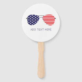 Abanico Aviador Patriótico USA Gafas de sol Añadir propio 