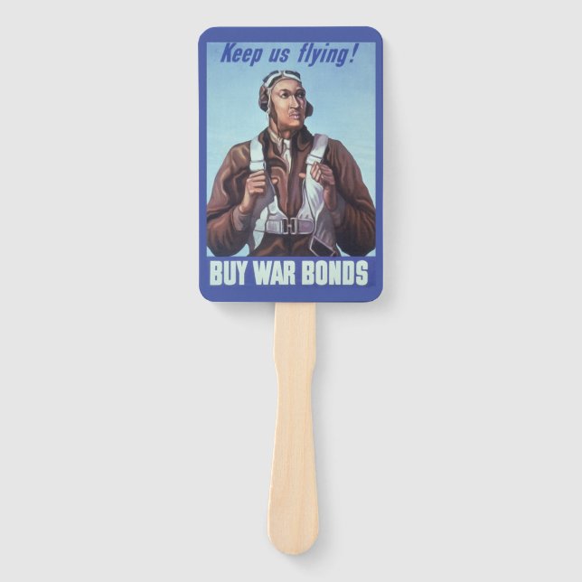 Abanico Aviadores negros: Servicio militar de combate de l (Anverso)