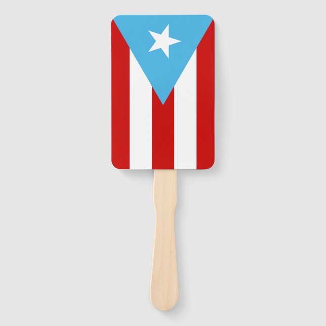 Abanico Azul de la bandera de Puerto Rico (Anverso)