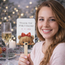 Abanico Baby Bear And Rowan Berries Baby Shower