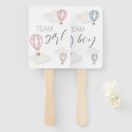 Abanico Baby Shower Hot Air Balloons Gender Neutral