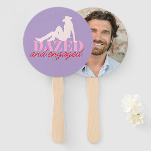 Abanico Bachelorette Grooms Deslucida y Comprometida Face 