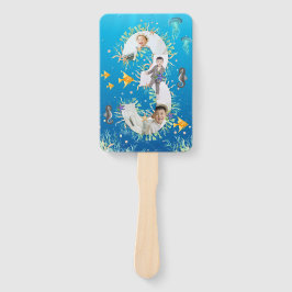 Abanico Bajo el mar Gran Tercer Collage de fotos de Cumple