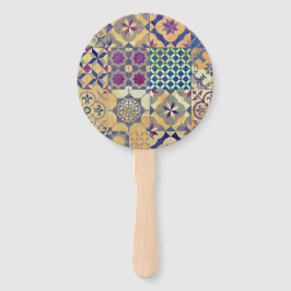 Abanico Baldosas coloridas tradicionales del Mediterráneo 