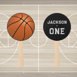 Abanico Baloncesto 1er cumpleaños Decoración única