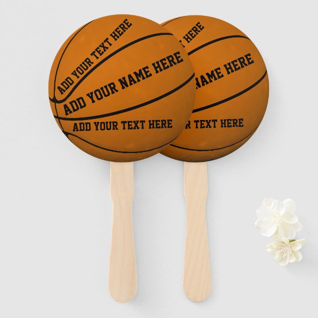 Abanico Baloncesto personalizado (Anverso y reverso)