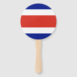 Abanico Bandera Civil de Costa Rica