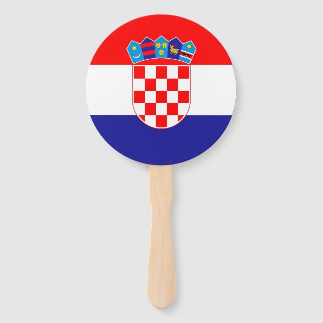 Abanico Bandera croata (Anverso)