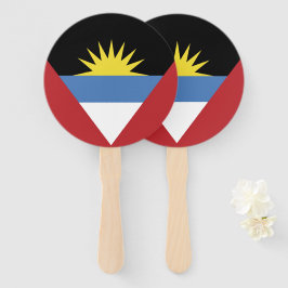 Abanico Bandera de Antigua y Barbuda
