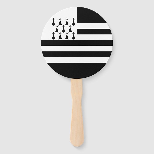 Abanico Bandera de Bretaña Patriótica (Anverso)