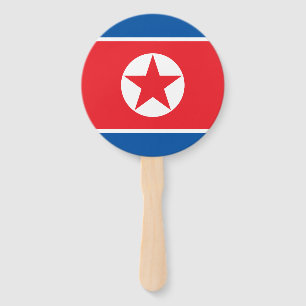 Abanico Bandera de Corea del Norte