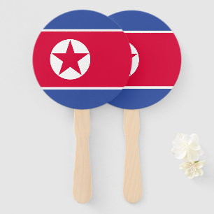 Abanico Bandera de Corea del Norte