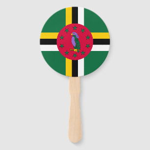 Abanico Bandera de Dominica