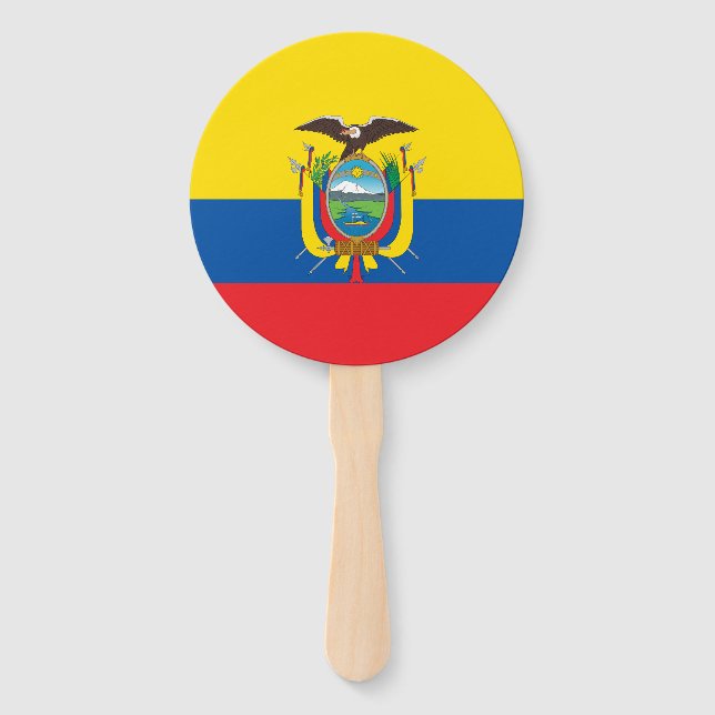 Abanico Bandera de Ecuador (Anverso)
