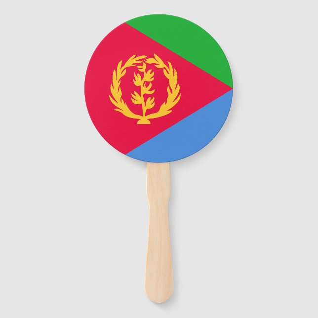 Abanico Bandera de Eritrea (Anverso)