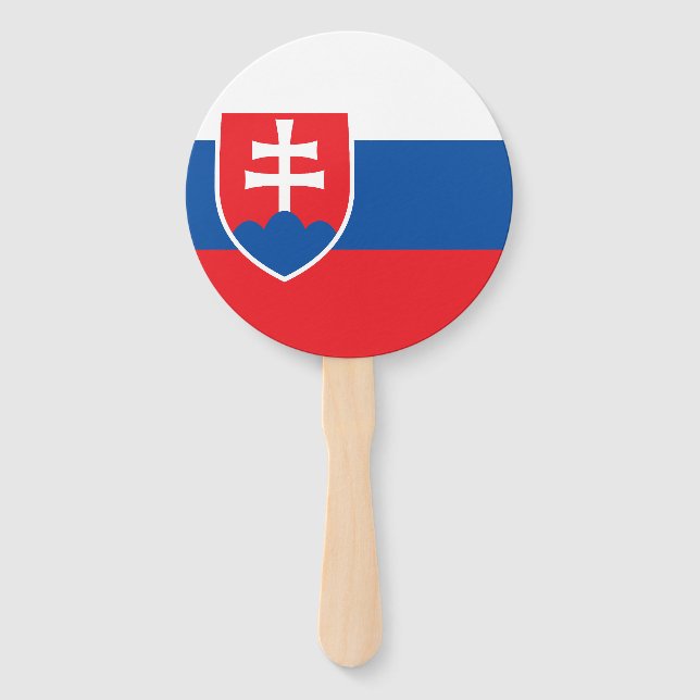 Abanico Bandera de Eslovaquia (Anverso)