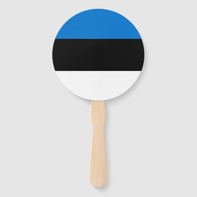 Abanico Bandera de Estonia (Anverso)