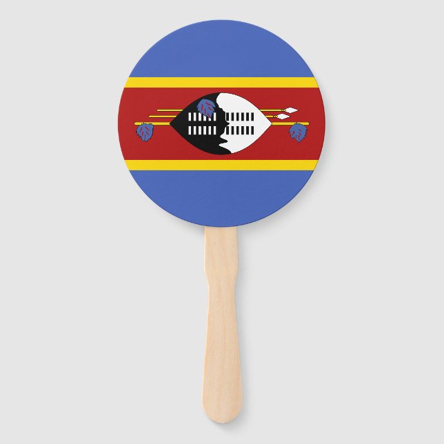 Abanico Bandera de Eswatini (Anverso)