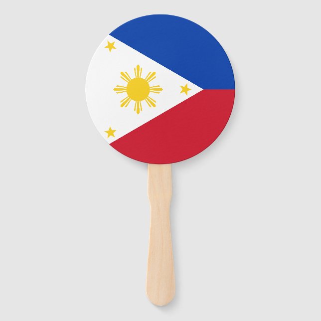 Abanico Bandera de Filipinas (Anverso)