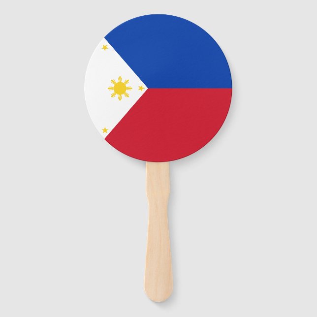 Abanico Bandera de Filipinas (Reverso)