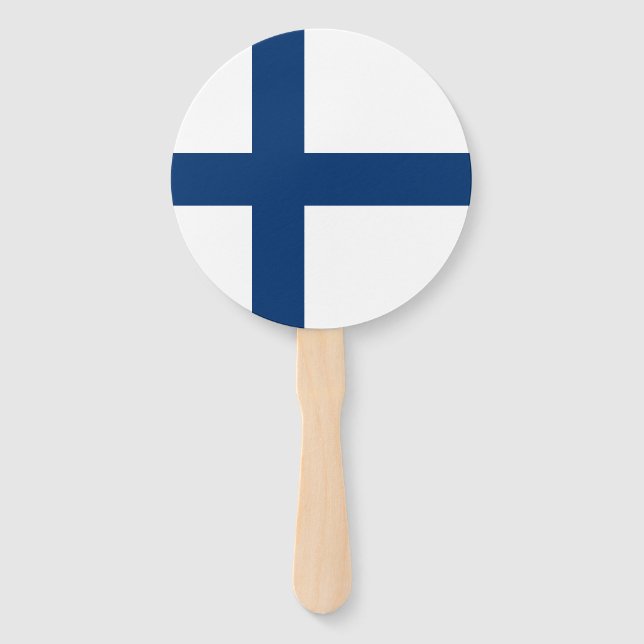 Abanico Bandera de Finlandia (Anverso)