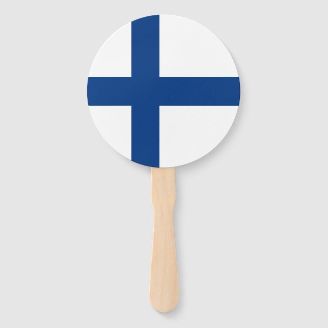 Abanico Bandera de Finlandia (Anverso)