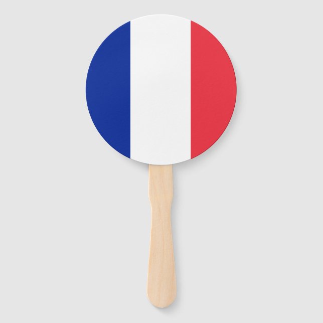 Abanico Bandera de Francia (Anverso)