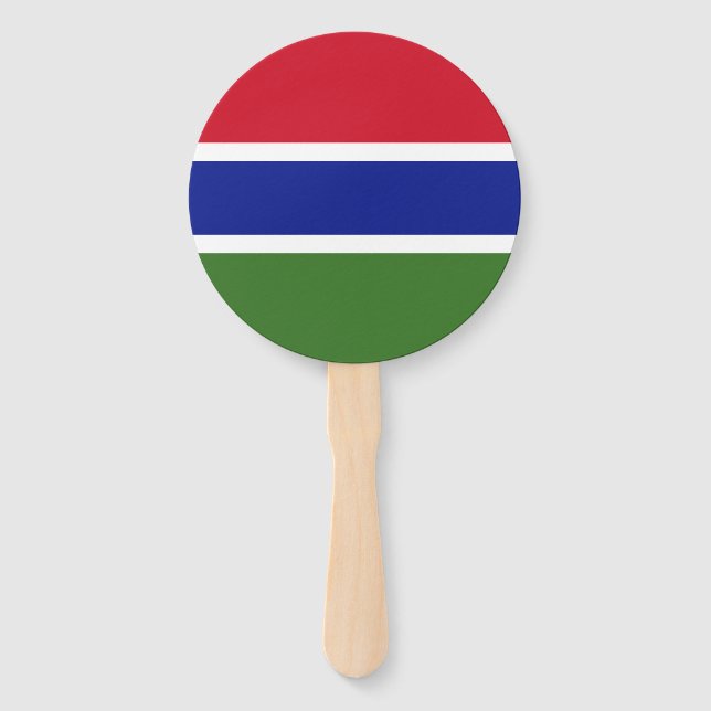 Abanico Bandera de Gambia (Anverso)