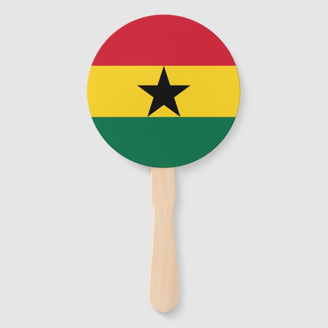 Abanico Bandera de Ghana (Anverso)