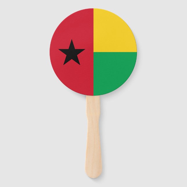 Abanico Bandera de Guinea Bissau (Anverso)
