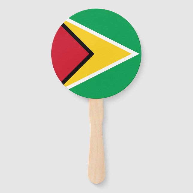 Abanico Bandera de Guyana (Anverso)