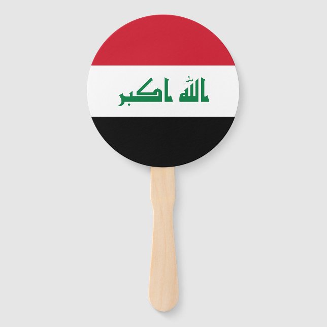 Abanico Bandera de Iraq (Anverso)