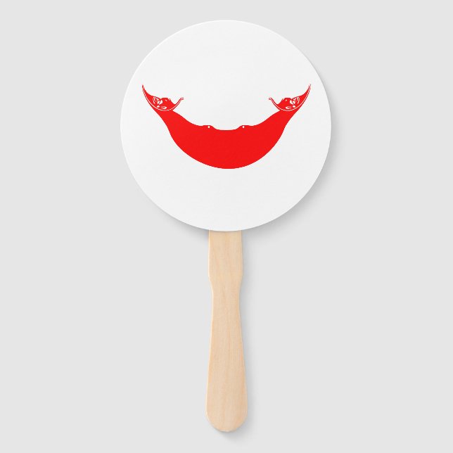 Abanico Bandera de Isla de Pascua (Anverso)