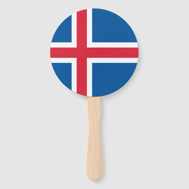 Abanico Bandera de Islandia (Anverso)