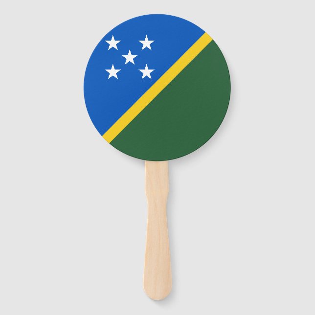 Abanico Bandera de Islas Salomón (Anverso)