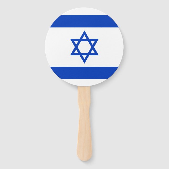 Abanico Bandera de Israel (Anverso)