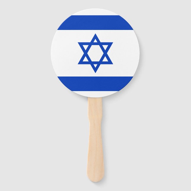 Abanico Bandera de Israel (Anverso)