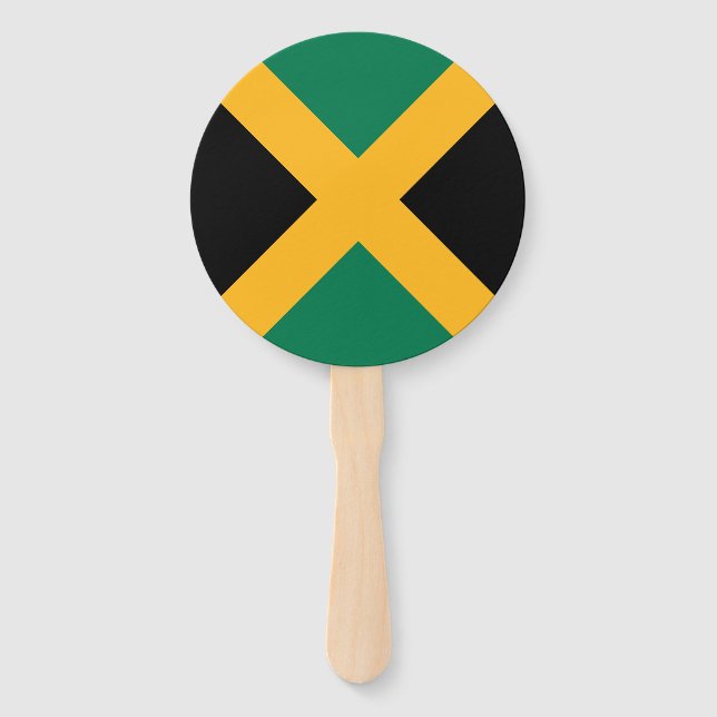 Abanico Bandera de Jamaica (Anverso)