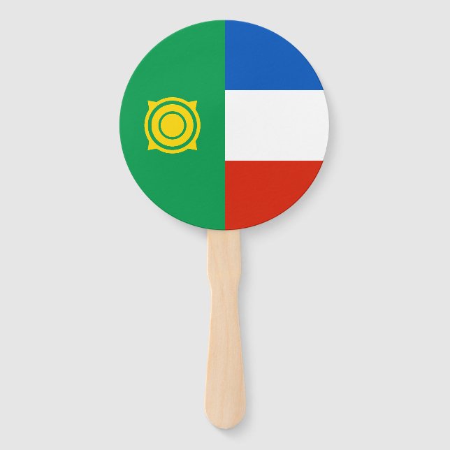 Abanico Bandera de Khakasia (Anverso)